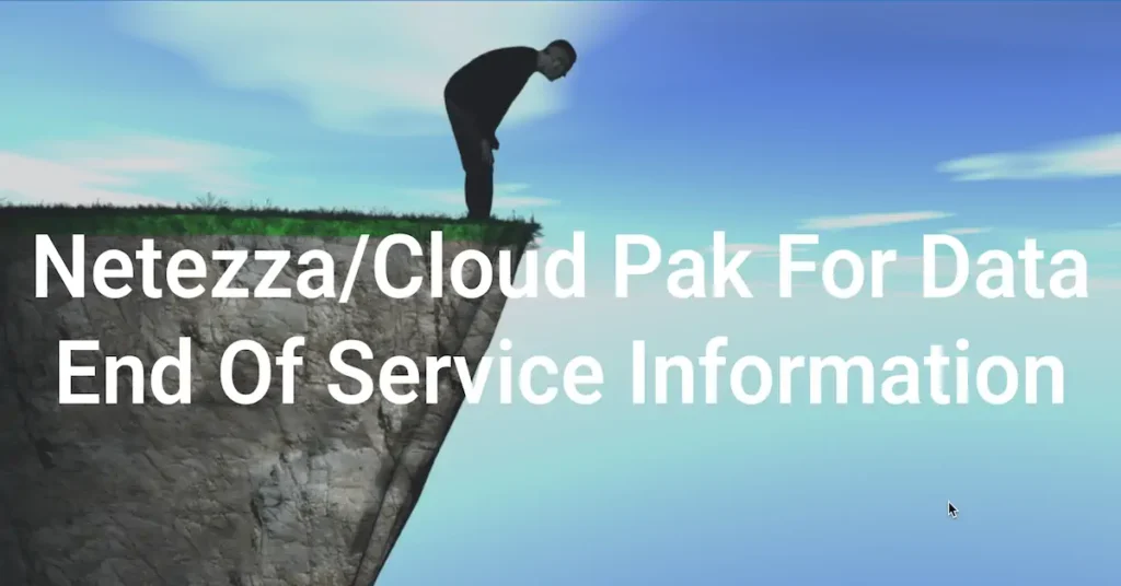 Man looking over edge of cliff illustrating end of service